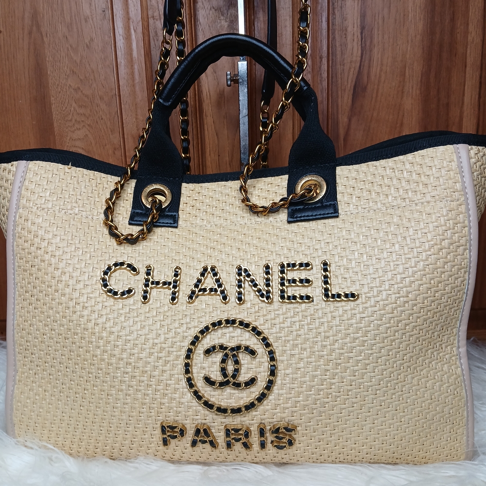 Chanel Deauville RaffiaTote Bag (OBO)